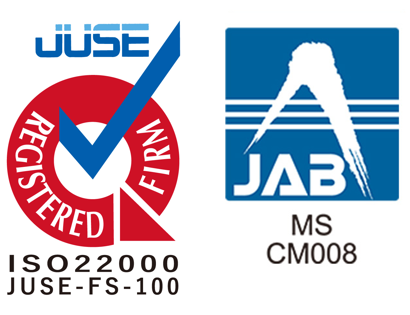 ISO22000：2005認証取得・ISO22000：2018認証更新済み